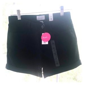 Girls Black Jean shorts